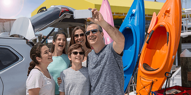 Family Taking A Selfie